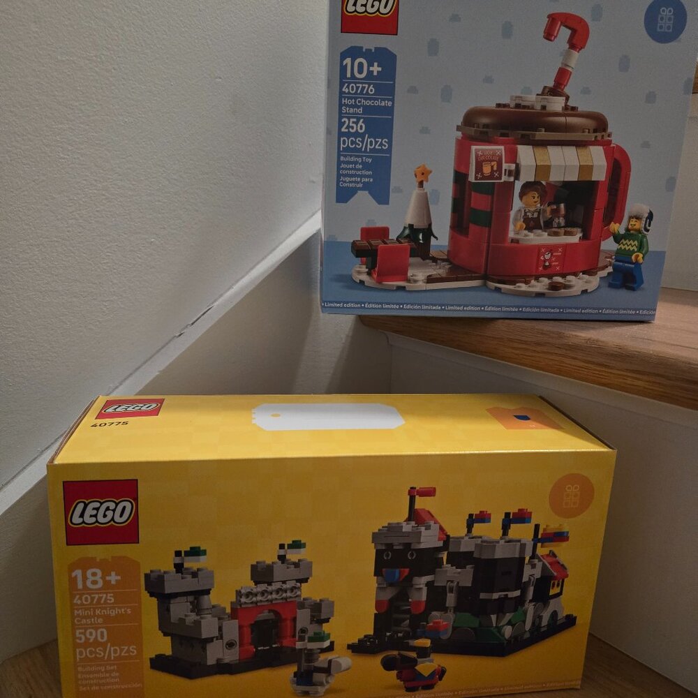 Lego Hot Chocolate Stand 40776 & Mini Knight's Castle 40775 New